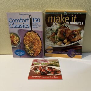 Weight Watchers Recipe Paperback Cookbooks Make it in Minutes/Comfort Classics